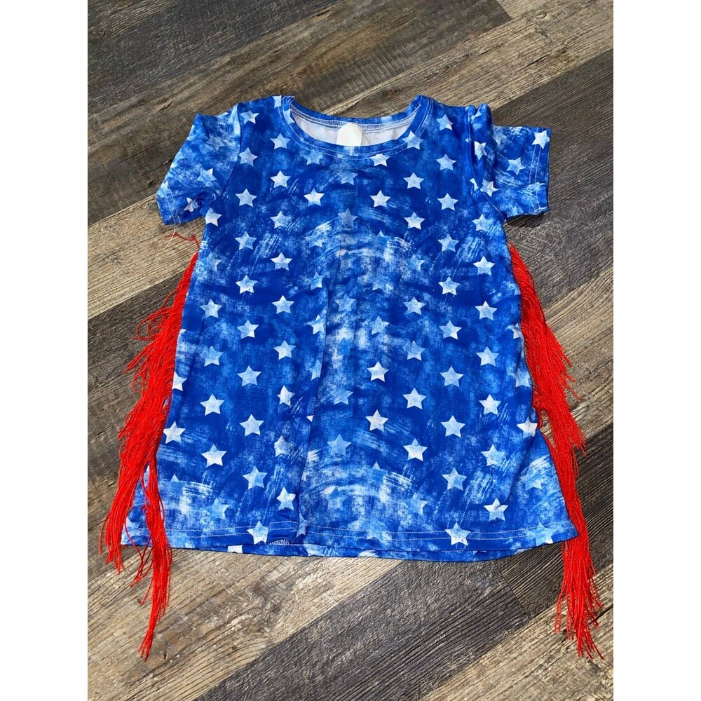 Girls boutique fringe tunic Sz 7/8